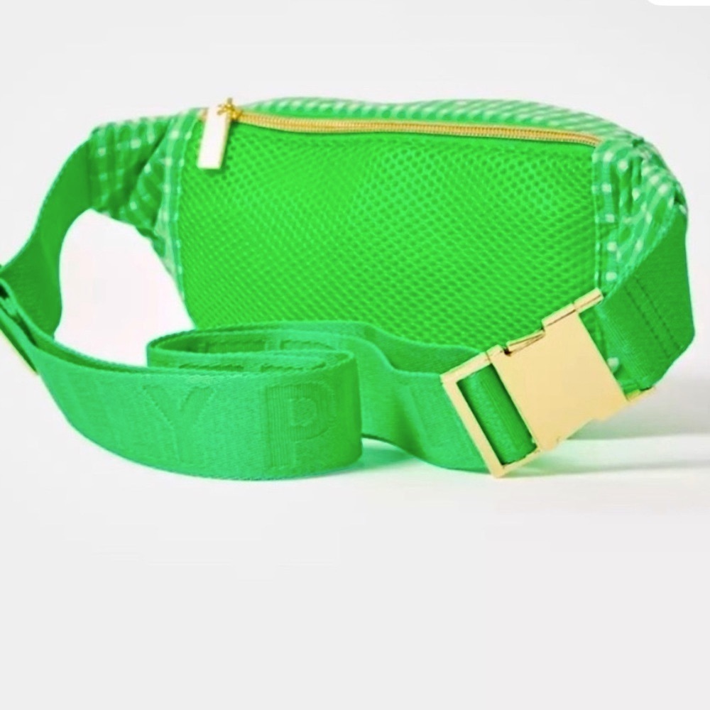 NWT Lilly Pulitzer Glenna Green Checkered Women's Belt bag - Picture 4 of 6